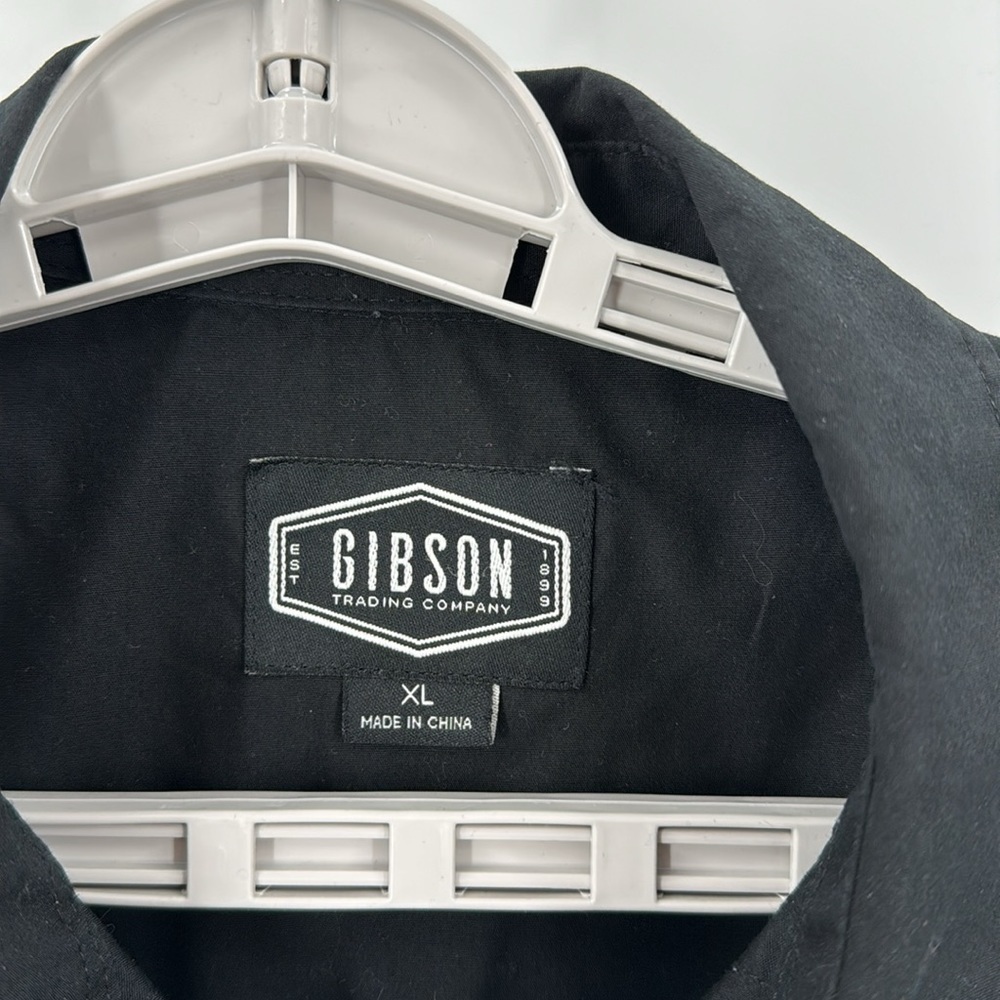 Gibson Basic Solid Long Sleeve Pearl Snap Western… - image 2